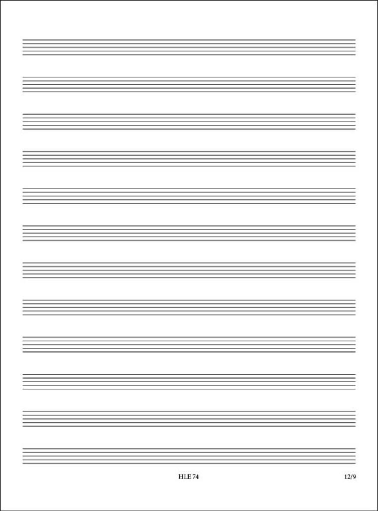 Manuscript Paper (Quinterni)